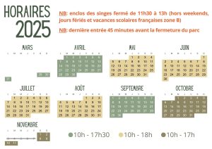 Horaires MDS 2025